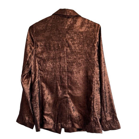 NWT A New Day Oversized Copper Metallic Blazer, Size XS - Picture 8 of 9